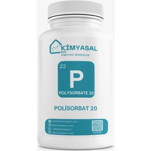 Kimyasal Evi Polisorbat 20-Polysorbate 20 Hammadde 1000G