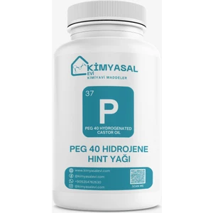 Kimyasal Evi Peg 40 Hıdrojene Hınt Yağı-Peg 40 Hydrogenated Castor Oıl Hammadde 500G