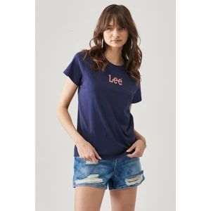 Regular Fit Rahat Kesim  Pamuk Bisiklet Yaka Logolu Crew Neck Tişört