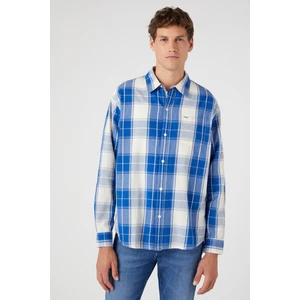 Wrangler Regular Fit Normal Kesim Pamuk Kareli Uzun Kollu Gömlek