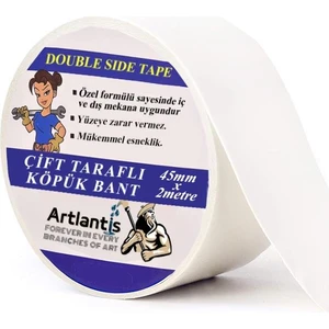 Çift Taraflı Bant Köpük Bant 45 mm x 2 mt 1 Adet