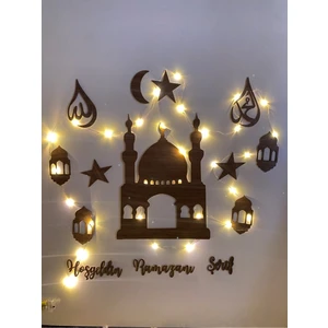Ahşap LED Işıklı Ramazan Süsü