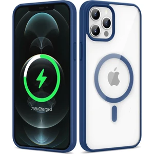 Apple iPhone 12 Pro Max Kılıf Sararmaz Magsafe Şeffaf Kapak Ege