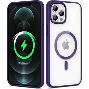 Apple iPhone 12 Pro Max Kılıf Sararmaz Magsafe Şeffaf Kapak Ege