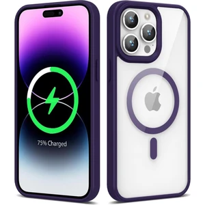 Apple iPhone 14 Pro Max Kılıf Sararmaz Magsafe Şeffaf Kapak Ege