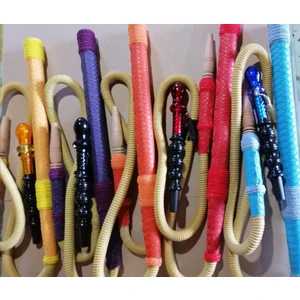 NZR Hookah Izmir Modeli Orijinal Deri Ahşap Başlıklı  Nargile Marpuç
