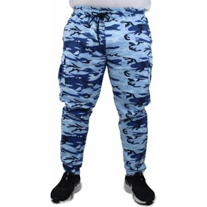 Moc Grande  Büyük Beden Commando Camouflage Erkek Eşofman Altı 23501 Marin