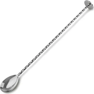 Adin Tasarım Tokmaklı Bar Kokteyl Karıştırıcı Latte Kaşığı 25 cm