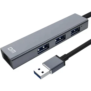 Dm CHB011 USB To RJ45 100MBPS Ethernet ve USB Çoklayıcı Dönüştürücü