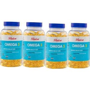 Omega 3 Norveç Balık Yağı Yumuşak Kapsül 4 Adet 1380 - 200