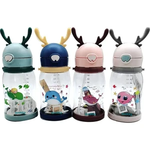 Taros Quokka Life Geyik Figürlü Tritan Matara Pembe 550 ml