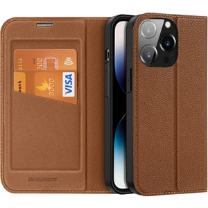 Dux Ducis iPhone 14 Pro 6.1 Kılıf Skin X2 Series Pu Deri Manyetik Kapaklı Kılıf Magnetic Folio Case