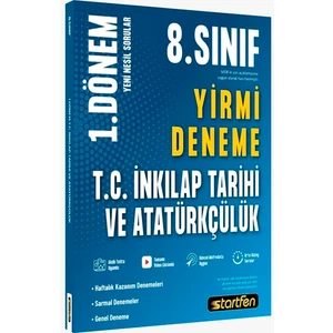 Startfen Yayınları Startfen Yayınları   8. Sınıf T.c Inkılap 20 Li 1. Dönem Denemesi