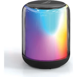 S120 LED Işıklı Taşınabilir Bluetooth Speaker Hoparlör Ses Bombası 1200MAH Siyah