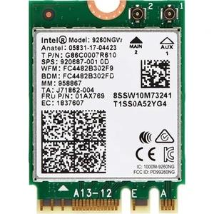 Intel® Wireless 9000 Serisi - Ac 9260 Bluetooth 4.2 Network Kartı