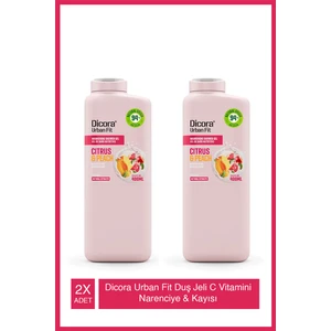 Dicora Urban Fit C Vitamini Narenciye & Kayısı Aromalı Duş Jeli 400 ml X2 Adet