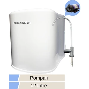 Oxygen Water 14 Aşamalı Pompalı 12 Litre Çelik Tanklı Su Arıtma Cihazı