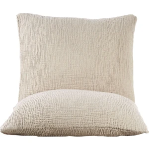 Destiny Hometex 4 Katlı Multi Müslin Naturel %100 Pamuklu 2 Adet Yastık Kılıfı 50X70CM