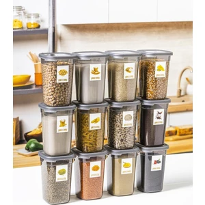 Per Class Organizer Etiketli Erzak Saklama Kabı 1.2 Lt 12'lı Set