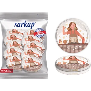 Hijyenik Paketli 10 Adet Kavanoz Kapağı – Aşçı Kadın - 82MM