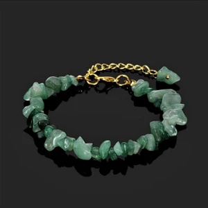 Store Atak Handmade Aventurin Kırık Doğal Taş Gold Kadın Erkek Bileklik