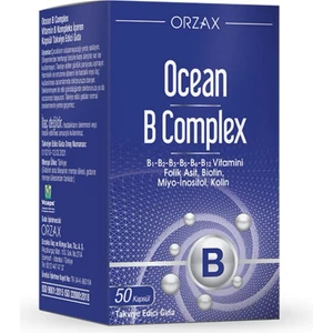 Ocean B Complex Vitamin B Kompleks İçeren Kapsül Takviye Edici Gıda
