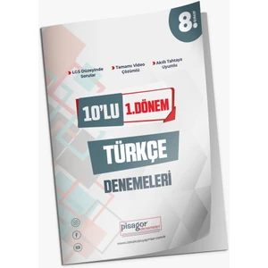 Pisagor Yayınları PISAGOR10'LU 1.dönem Türkçe Denemeleri
