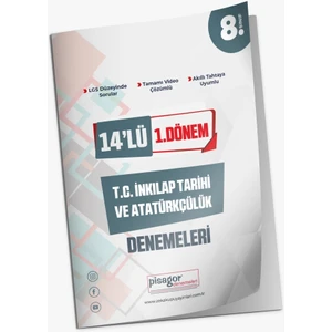 Pisagor Yayınları PISAGOR14'LÜ1.DÖNEM T.c Inkilap Tarihi ve Atatürkçülük Denemeleri