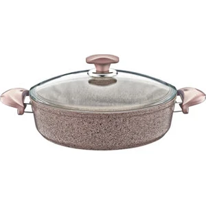 Oms Collection 3310 2 Parça Bio Granit 22 x 7 cm Tencere Sütlü Kahve Rengi