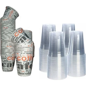 Karton Bardak 1000 Adet & Plastik Bardak 1000 Adet