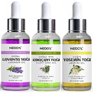 Nedox lavanta+Adaçayı+Yasemin Yağı %100 Doğal Bitkisel 50 ml