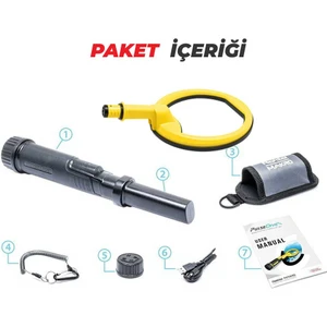 Dedektör Burada Pulsedive Pointer - 20 cm Büyük Başlıklı Set
