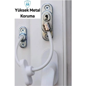 Pvc Pimapen Anahtarlı Cam Kilidi Çelik Halatlı Hırsız Kilidi Bebek Çocuk Emniyet Kilidi