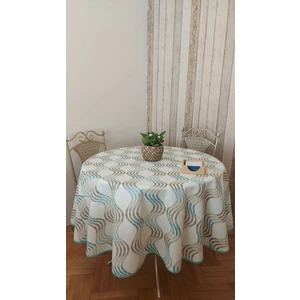 Duck (Sıvı Itici,leke Tutmaz ) Kumaş,yuvarlak ,yemek Masası Örtüsü.