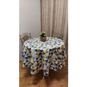 Duck (Sıvı Itici ,leke Tutmaz) Kumaş,yuvarlak Yemek Masası Örtüsü