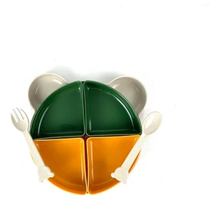 Çatal Kaşık Hediyeli Bebek Mama Yemek Tabağı