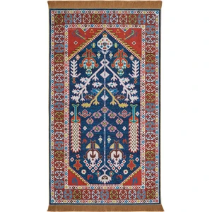 Bursa İpek Kırmızı Kadife Halı Seccade