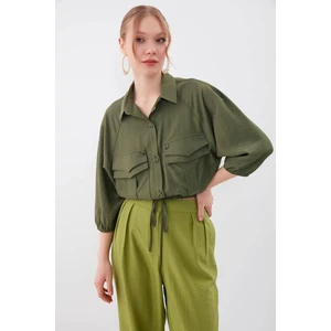 Cepli Beli Lastikli Gömlek