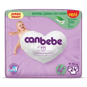 Maxi Plus 4+ Beden Jumbo Paket Bebek Bezi 24 Adet