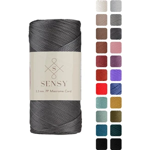 Premium 1,5 mm 100 gr Polyester Makrome Ipi 150 M Supla Ip ve Çanta Ipliği Makrame Ip