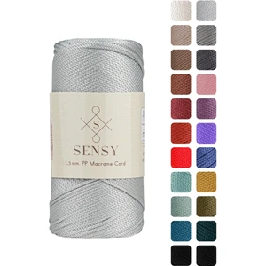 Premium 1,5 mm 100 gr Polyester Makrome Ipi 150 M Supla Ip ve Çanta Ipliği Makrame Ip