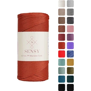 Premium 1,5 mm 100 gr Polyester Makrome Ipi 150 M Supla Ip ve Çanta Ipliği Makrame Ip
