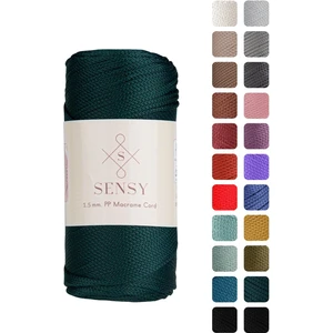 Premium 1,5 mm 100 gr Polyester Makrome Ipi 150 M Supla Ip ve Çanta Ipliği Makrame Ip