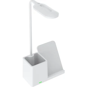 S-link SL-M9054 Siyah TypeC 10W Kablosuz Şarj Cihazı Kalemlikli Masa Lambası