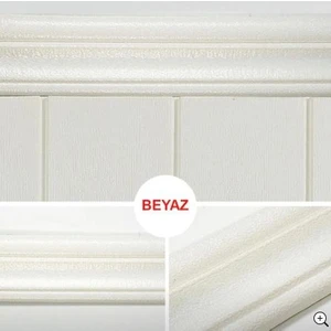 Renkli Duvarlar NWÇITA01 Beyaz Kendinden Yapışkanlı Duvar Çıtası (519285267)