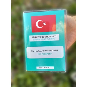 Şeffaf Pet Pasaport Kabı Kılıfı Su Geçirmez Evcil Hayvan Pasaport Kılıfı