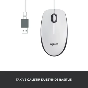 M100 Kablolu 1.000 DPI USB Mouse - Beyaz