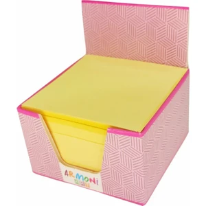 Sarı Küp Bloknot 130GR. 8x8 (Pembe Kutu)