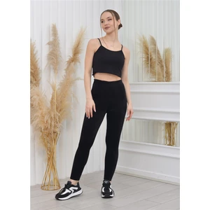 Yeni Sezon Fitilli Kadife Tayt Siyah Renk