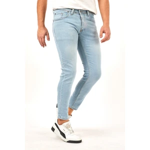 Erkek Buz Mavi Skinny Fit Jean Pantolon